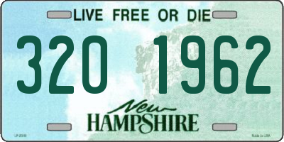 NH license plate 3201962