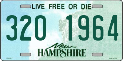 NH license plate 3201964