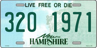 NH license plate 3201971