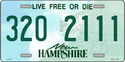 NH license plate 3202111