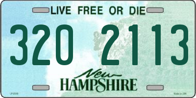 NH license plate 3202113
