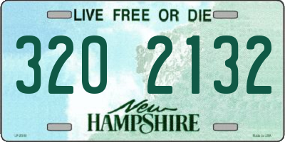 NH license plate 3202132