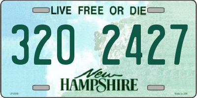 NH license plate 3202427