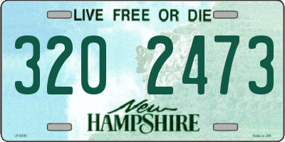 NH license plate 3202473