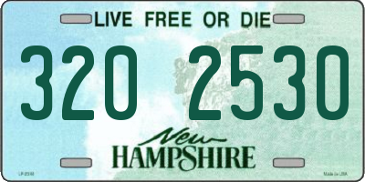 NH license plate 3202530