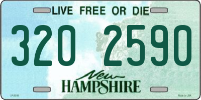 NH license plate 3202590