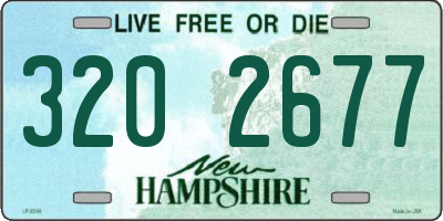 NH license plate 3202677