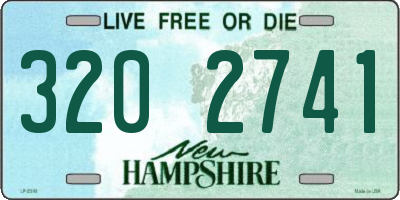 NH license plate 3202741