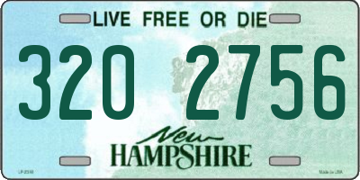 NH license plate 3202756
