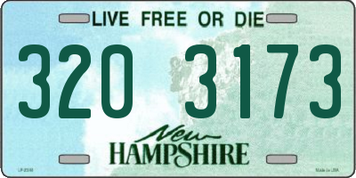 NH license plate 3203173