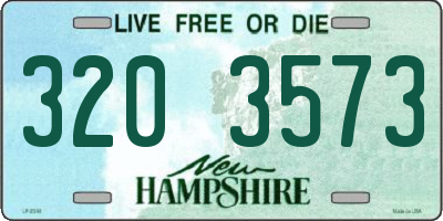 NH license plate 3203573
