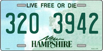 NH license plate 3203942