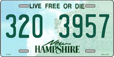 NH license plate 3203957