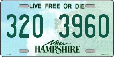 NH license plate 3203960