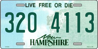 NH license plate 3204113
