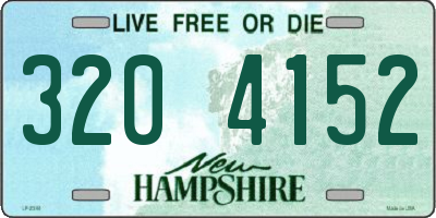 NH license plate 3204152