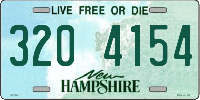 NH license plate 3204154
