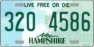 NH license plate 3204586