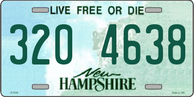 NH license plate 3204638