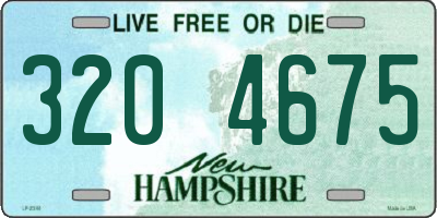 NH license plate 3204675