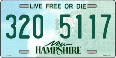 NH license plate 3205117