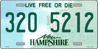 NH license plate 3205212