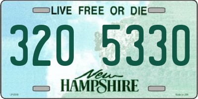 NH license plate 3205330