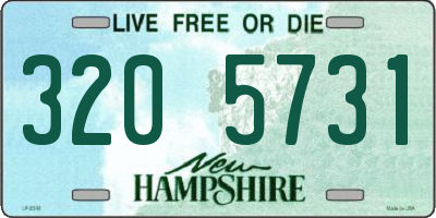 NH license plate 3205731