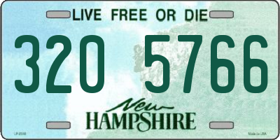 NH license plate 3205766