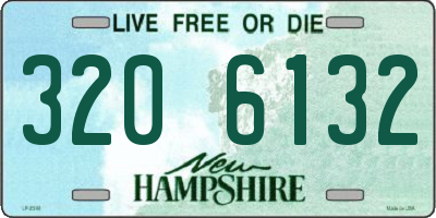 NH license plate 3206132