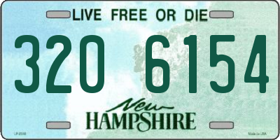 NH license plate 3206154