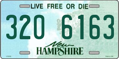 NH license plate 3206163
