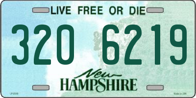 NH license plate 3206219
