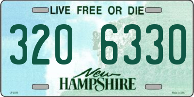NH license plate 3206330