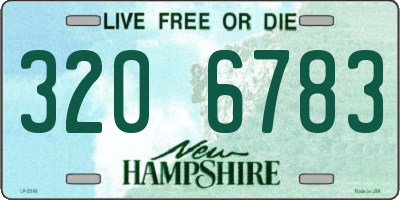NH license plate 3206783