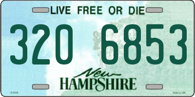NH license plate 3206853