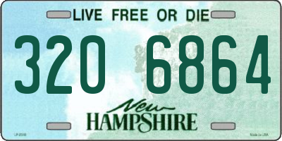 NH license plate 3206864