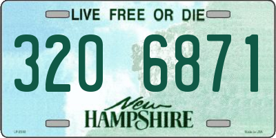 NH license plate 3206871