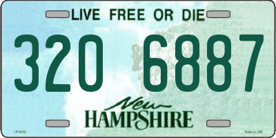 NH license plate 3206887