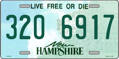 NH license plate 3206917