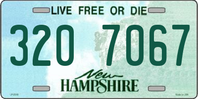 NH license plate 3207067