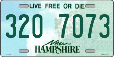 NH license plate 3207073
