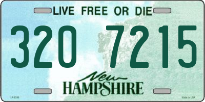 NH license plate 3207215