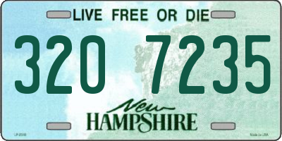 NH license plate 3207235