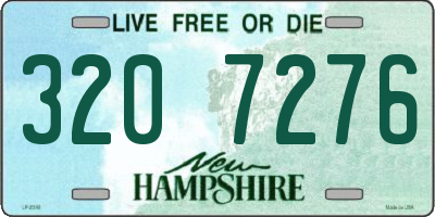 NH license plate 3207276