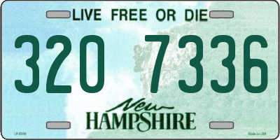 NH license plate 3207336