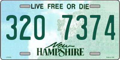 NH license plate 3207374