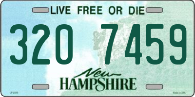 NH license plate 3207459