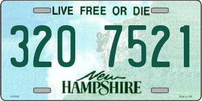 NH license plate 3207521