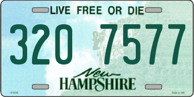 NH license plate 3207577